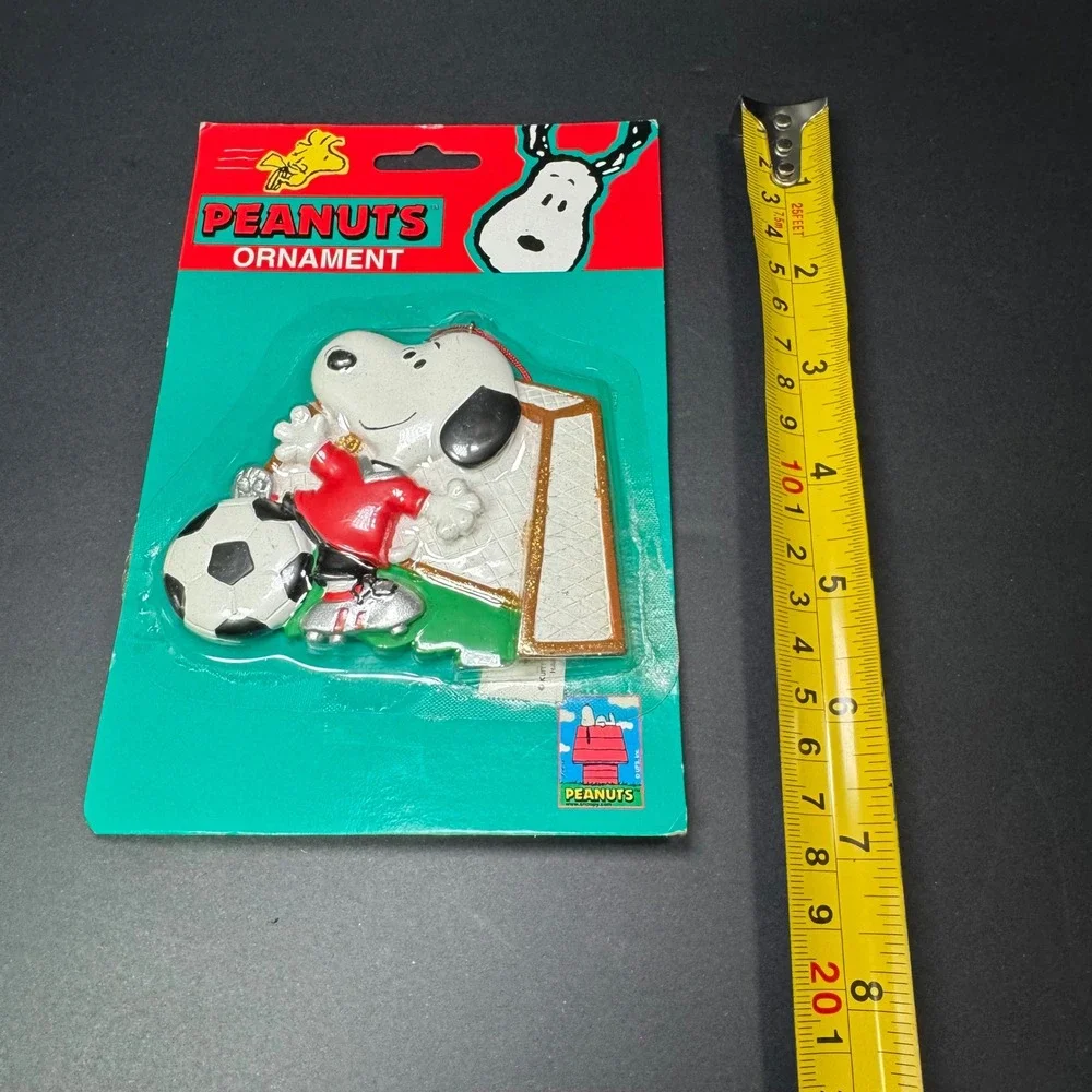 Peanuts Snoopy Soccer Ornament Kurt S‎ Adler Christmas Holiday Decoration NEW